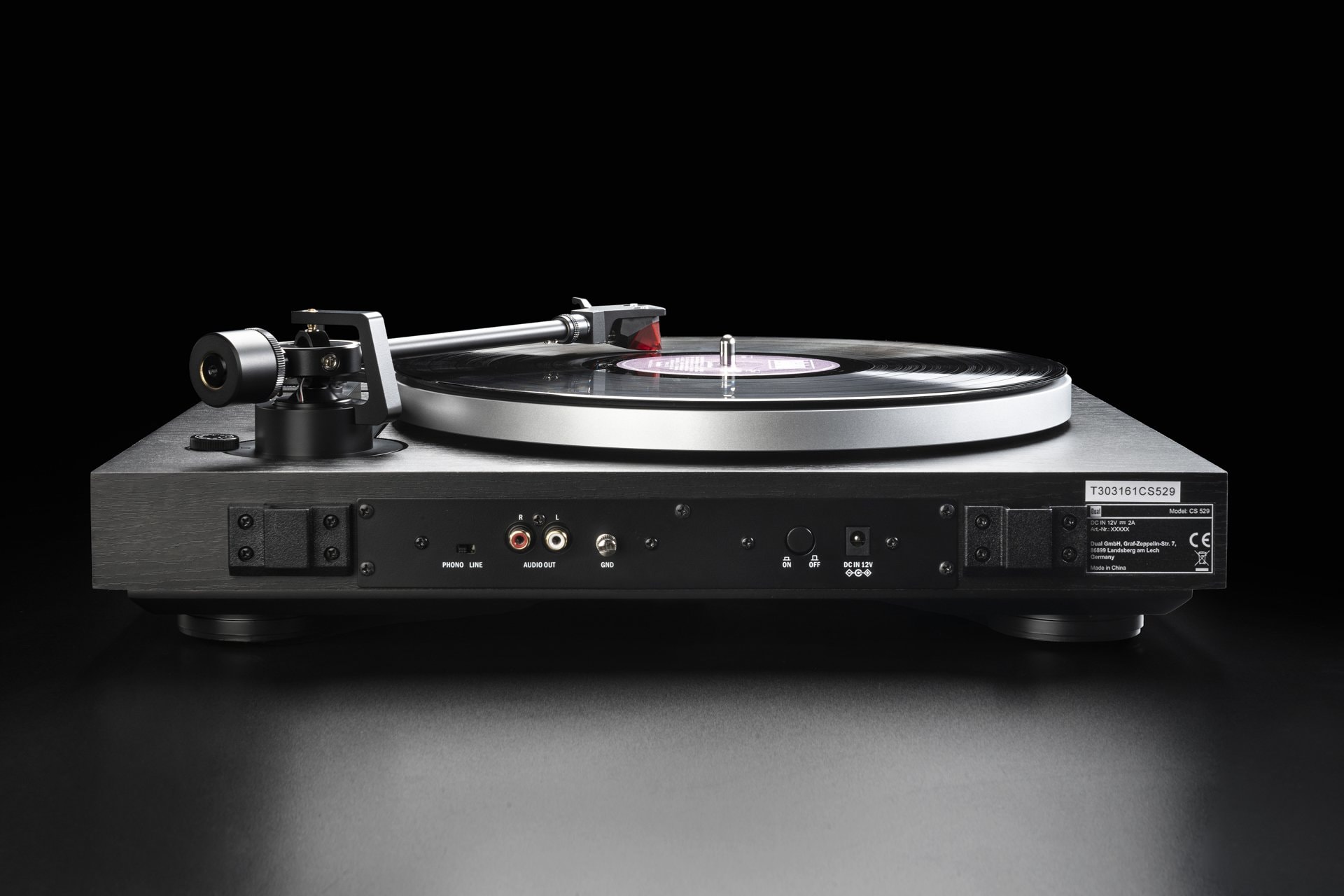 Dual CS 529 BT czarny - gramofon automat – fotografia produktu