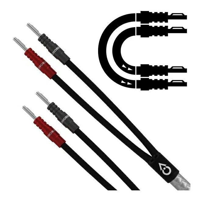CHORD SHAWLINE X - Kabel głośnikowy z wtykami ChordOhmic - 2x3,0M