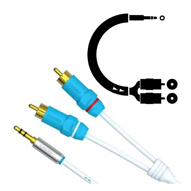 CHORD C-JACK - Interkonekt Mini Jack - 2 RCA - 3,0M