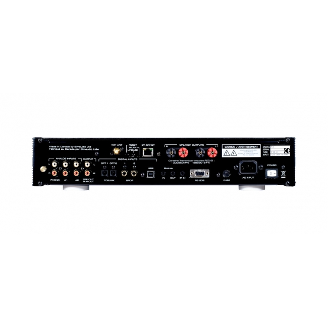 MOON ACE czarny all-in-one – panel tylny z gniazdami do podłączenia źródeł audio