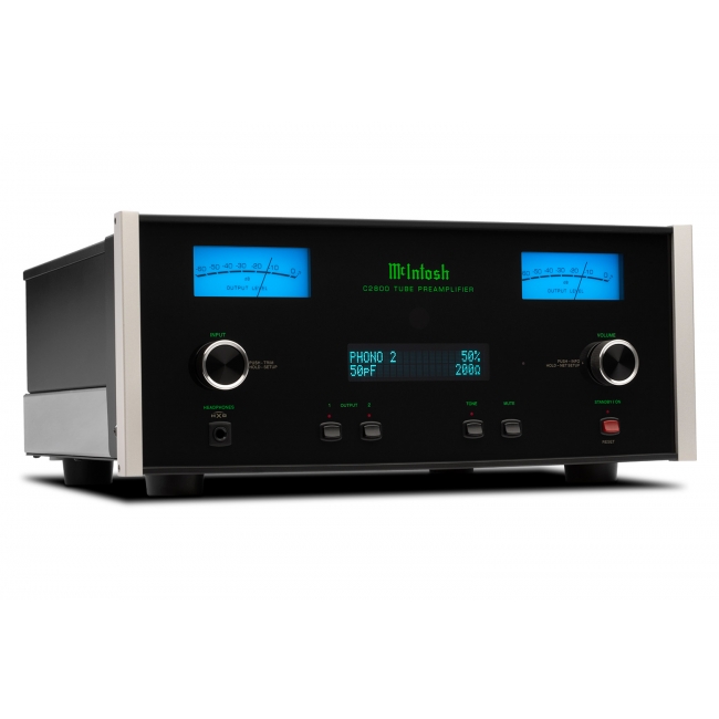 przedwzmacniacz lampowy McIntosh C2800 front skos