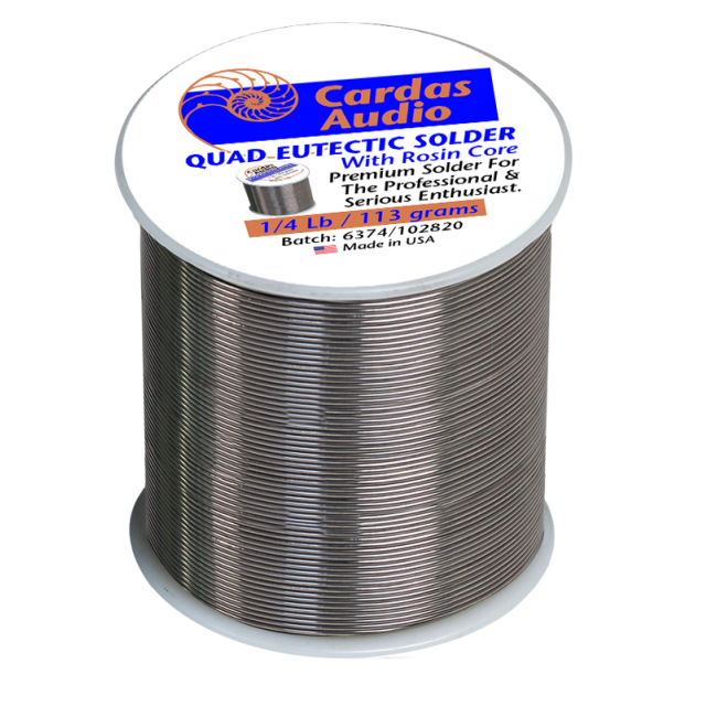 cyna Cardas Solder Quad Eutectic Roll 1 lb