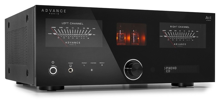 ADVANCE PARIS APEX A10 - hybrydowy wzmacniacz zintegrowany – aDVANCE PARIS APEX A10 – front panel z