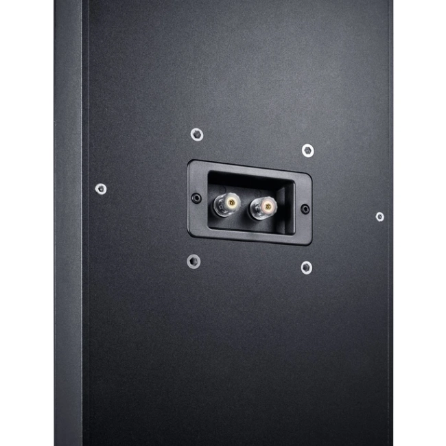 Canton Atelier InWall 9 black semi-gloss – tylny panel z terminalami przyłączeniowymi i otworami montażowymi