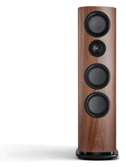 Canton Reference 5 GS Walnut Matt – widok z przodu na białym tle