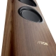 Canton Reference 5 Walnut – detal bocznego profilu z przetwornikami i logo