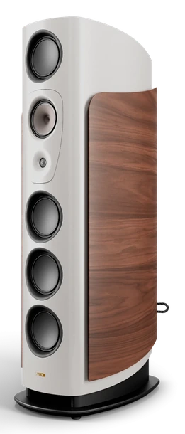 Canton Reference Alpha 2 Warm Grey – ujęcie skośne ukazujące profil głośnika
