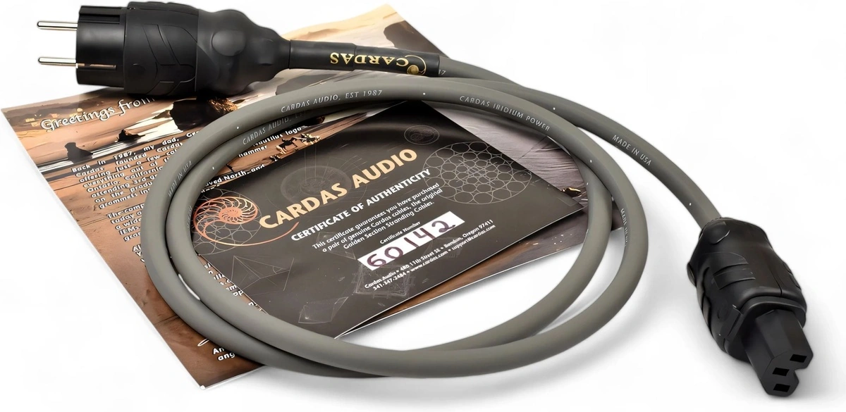 Cardas Iridium Power 1m – dodatkowe ujęcie kabla zasilającego