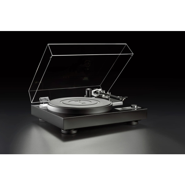 Dual CS 718 Q - gramofon – dual CS 718 Q – gramofon, zbliżenie na ramię, przeciwwagę i mechanikę ustawień