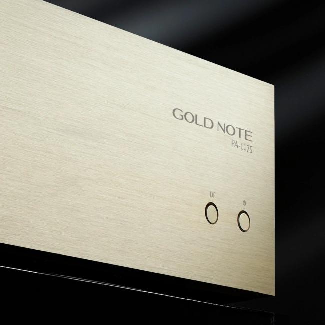 Gold Note PA-1175 MKII złoty – dodatkowe ujęcie końcówki mocy