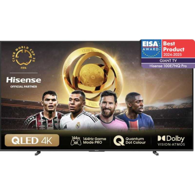 Hisense 100E7NQ PRO – telewizor QLED 100" 4K