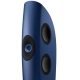 KEF One Blade Meta Frosted Blue-Blue – zbliżenie na przedni panel z widocznymi przetwornikami