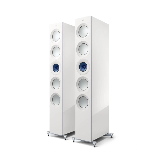 KEF Reference 5 Meta High-Gloss White-Blue