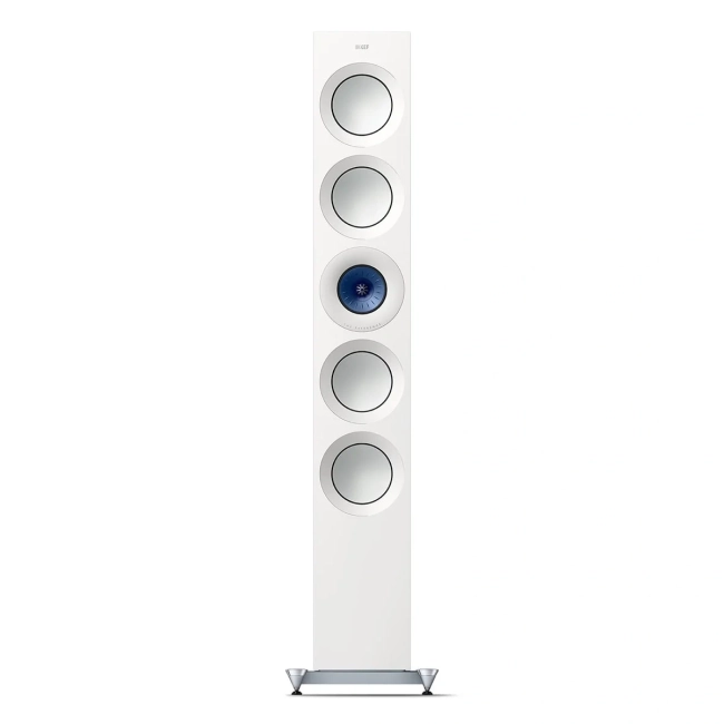 KEF Reference 5 Meta High-Gloss White-Blue – dodatkowe ujęcie kolumny podłogowej