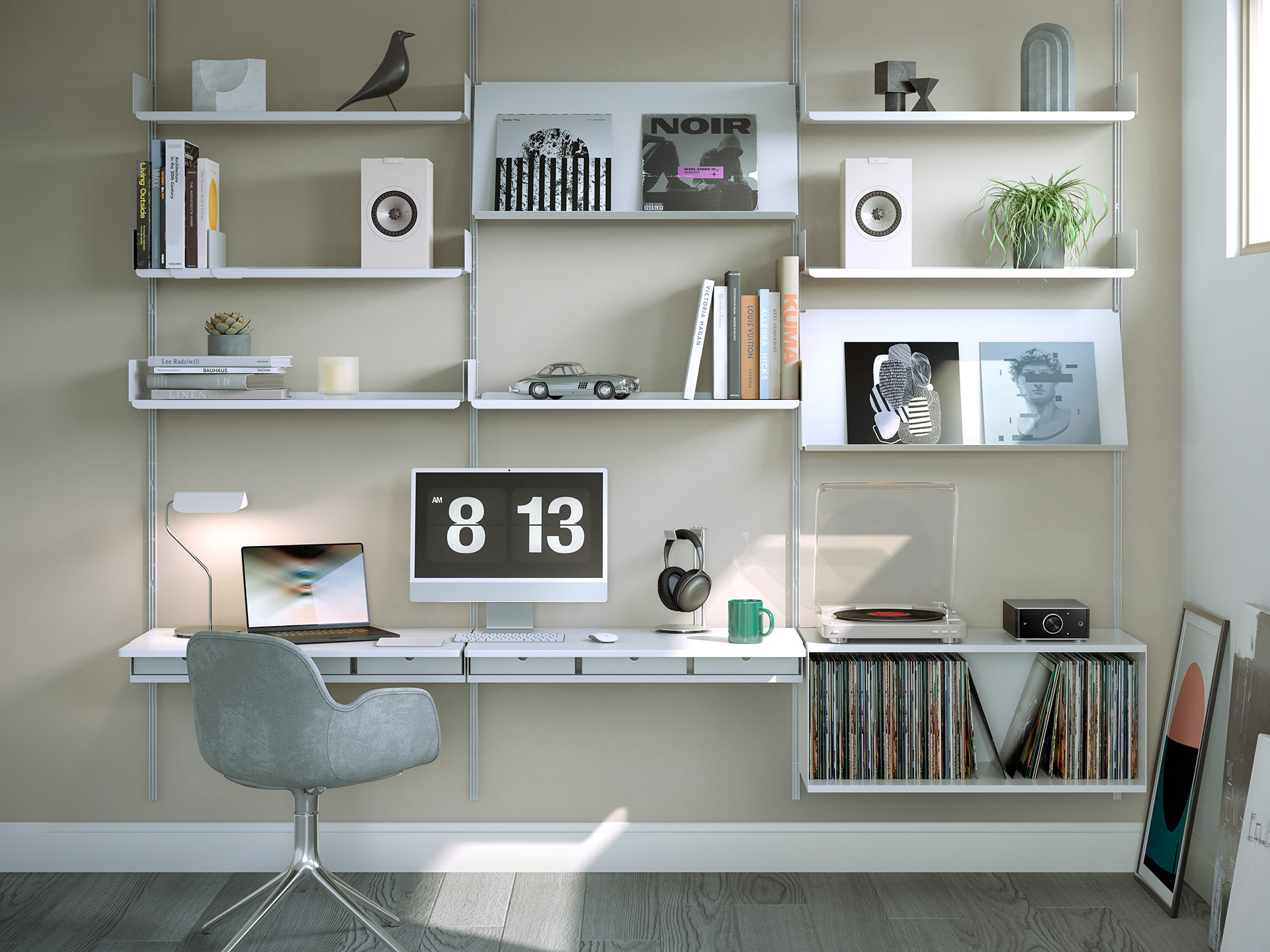 Kef Q1 Meta biały satyna 3