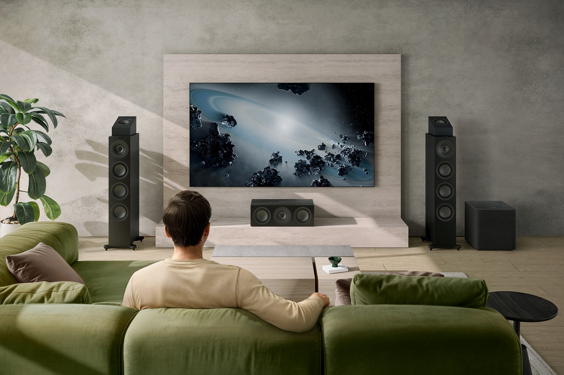 Kef Q6 Meta czarny satyna 2