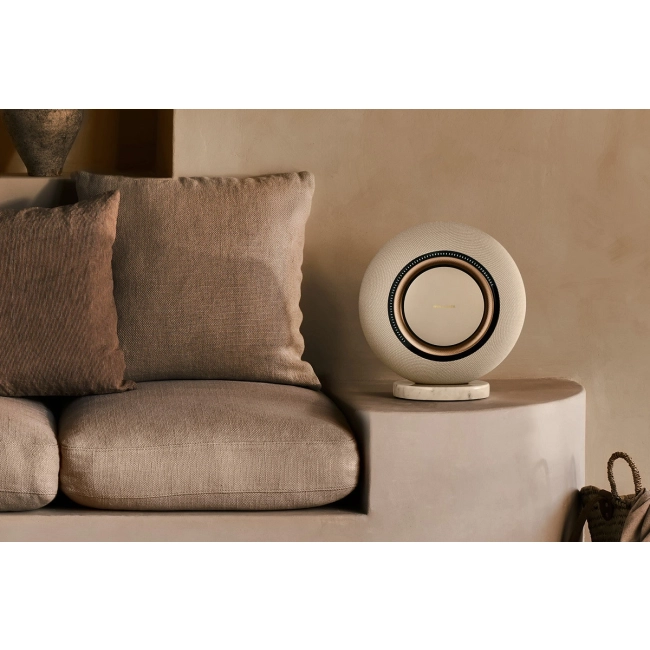 Marantz Horizon Champagne – głośnik bezprzewodowy z zaokrągloną obudową
