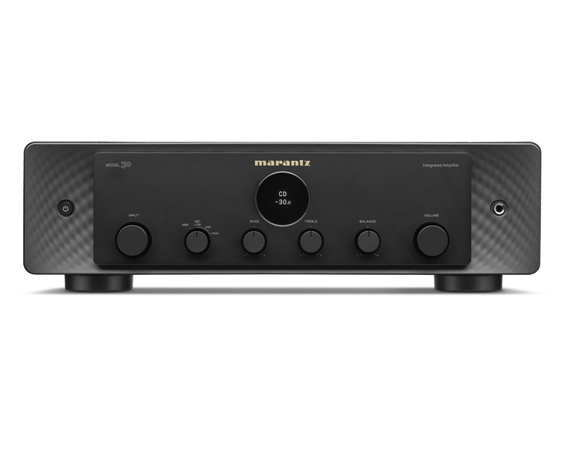 Marantz MODEL 30 czarny – wzmacniacz zintegrowany widziany od przodu