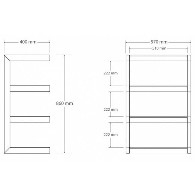 Stolik Norstone Esse HiFi czerwony wymiary