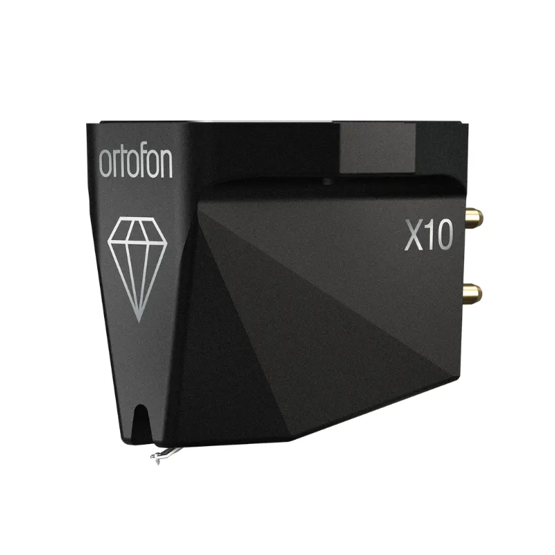 Ortofon MC X10 wkładka gramofonowa, widok z przodu i prawego boku z oznaczeniem X10