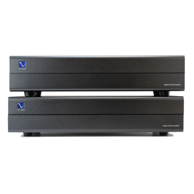 PS Audio M1200 – dodatkowe ujęcie pary wzmacniaczy mocy do systemu stereo