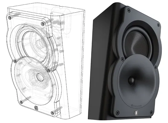 Perlisten A2s | Kolumny surround – produkt w czarnym wykończeniu