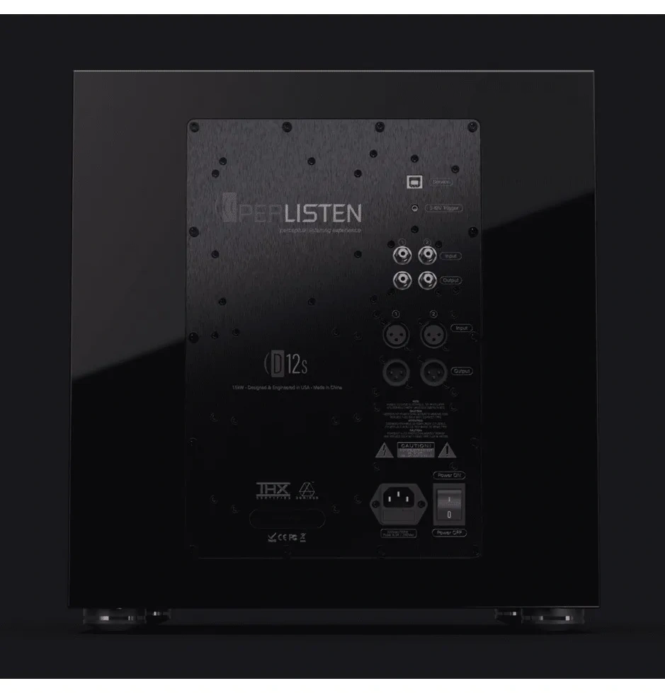 Perlisten D12s | Subwoofer – czarny subwoofer w wykończeniu Piano Black