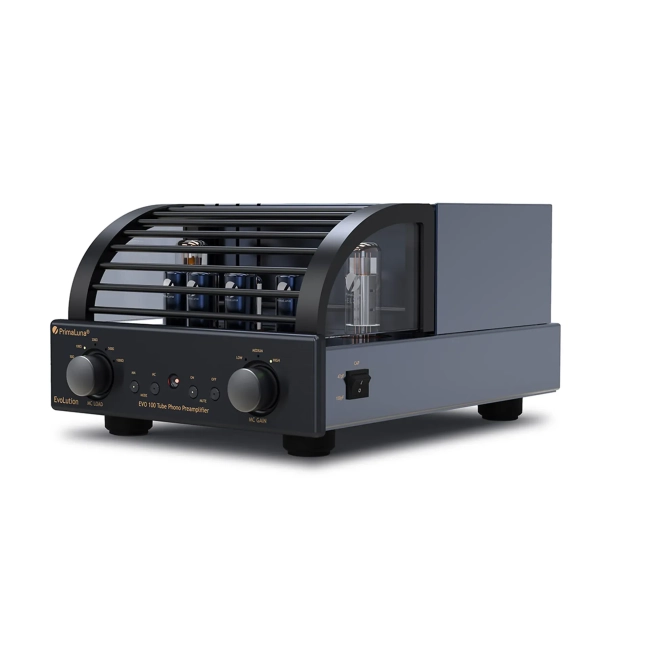PrimaLuna EVO 100 Phono Preamplifier – widoczny przedwzmacniacz lampowy