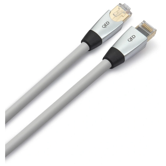 QED Performance Ethernet 1.5m – przewód sieciowy w kolorze Stone Grey