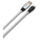 QED Performance USB A-C 0.6m – przewód ułożony ukośnie z widocznymi końcówkami