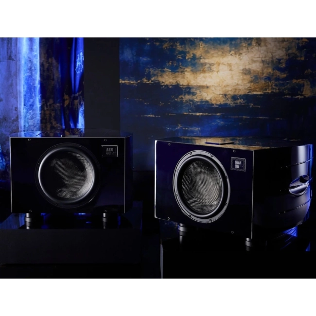REL Reference No.36 - subwoofer – rEL Reference No.36 – subwoofer, tylni panel z wejściami i gniazdami połączeniowymi