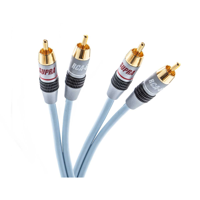 Supra Dual 2RCA-2RCA Blue 1m, interkonekt audio