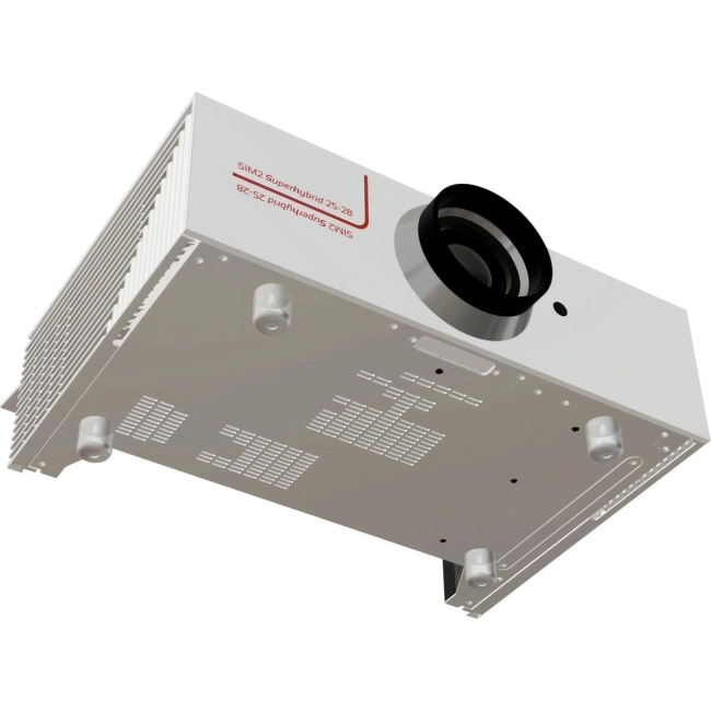 SIM2 Crystal 4SH biały - projektor laserowy 4K – sIM2 Crystal 4SH biały – projektor laserowy 4K, widok od spodu na nóżki i otwory