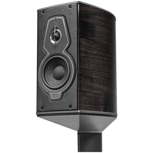 Sonus Faber Guarneri G5 Grafit – dodatkowe ujęcie kolumn na standach Sonus Faber Guarneri G5 Grafit – dodatkowe ujęcie kolumn na standach