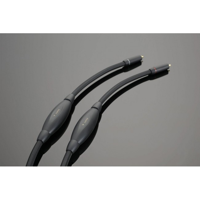 Transparent SUPER | Kabel sygnałowy RCA – zbliżenie na osłony i końcówki przewodów