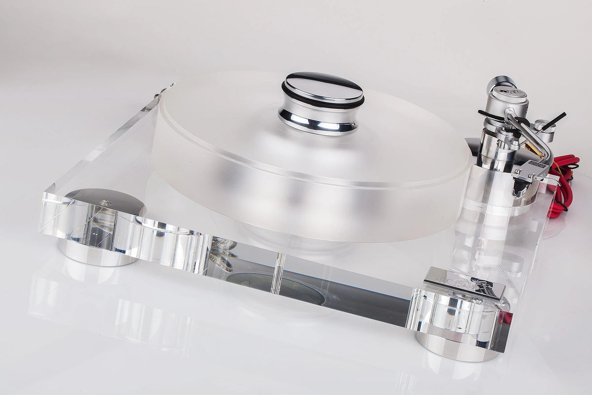 Transrotor Leonardo 40|60 TMD – gramofon z przezroczystym akrylowym chassis