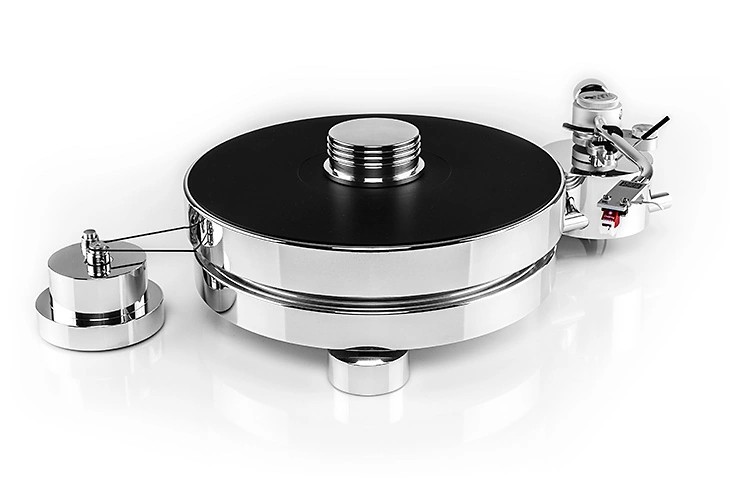 Transrotor MAX – gramofon z polerowanym aluminiowym talerzem
