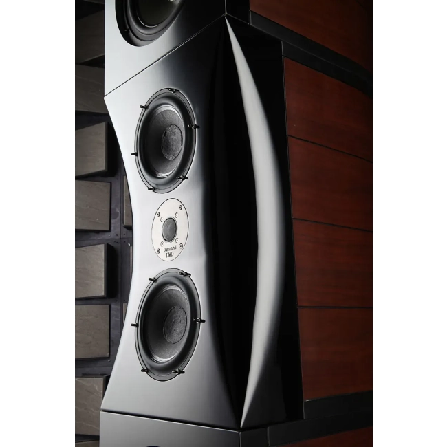 Usher Audio Technology Grand Tower – zbliżenie środkowej sekcji głośników i kopułki