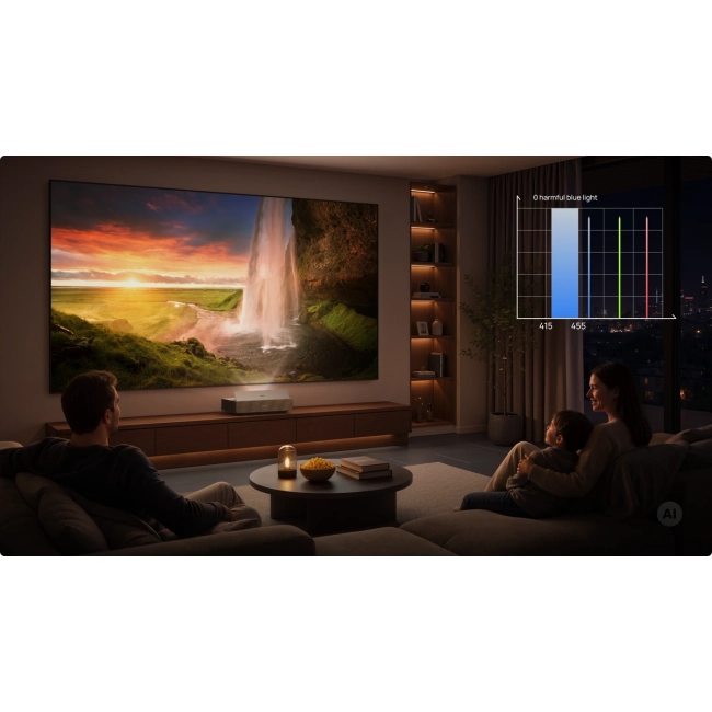 Xgimi Aura 3 Max – zdjęcie produktowe projektora laserowego do salonu
