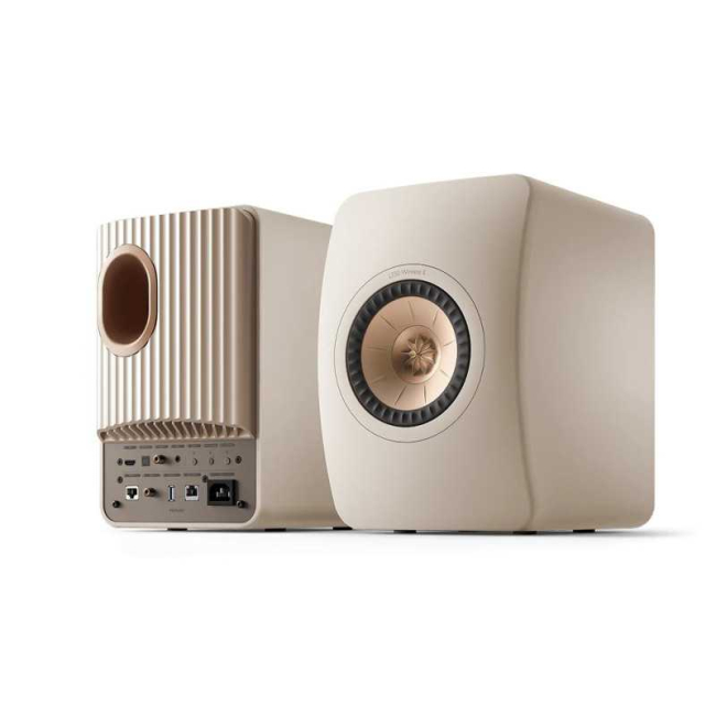 Kef LS50 Wireless II sand shell