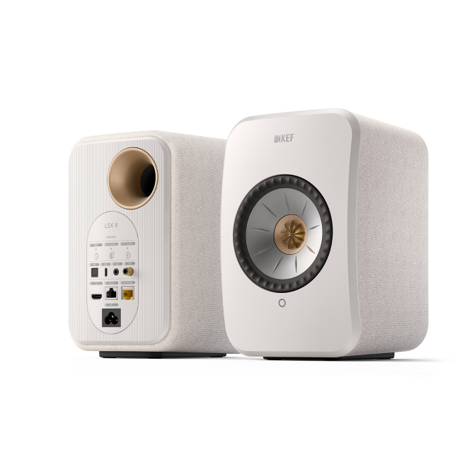 Kef LSX II Cotton White para skos
