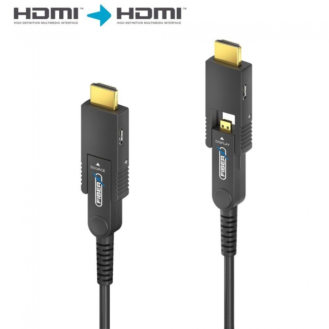 PureLink FiberX FXI352-015 kabel światłowodowy z rozłączaną wtyczką HDMI / Micro HDMI 4K 18Gbps 15,0m