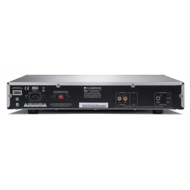 Cambridge Audio CXC 2 luna grey - odtwarzacz CD, tylna ścianka urządzenia