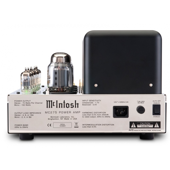 McIntosh MC 275 6th Edition wzmacniacz lampowy tył